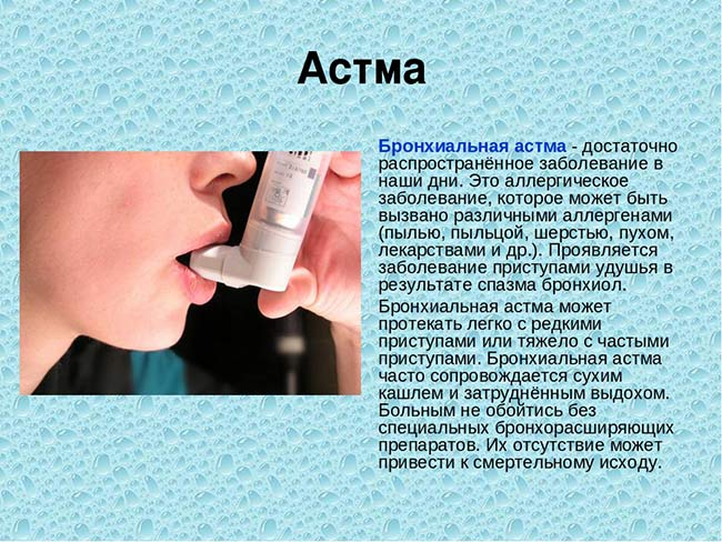 Информация о бронхиальной астме