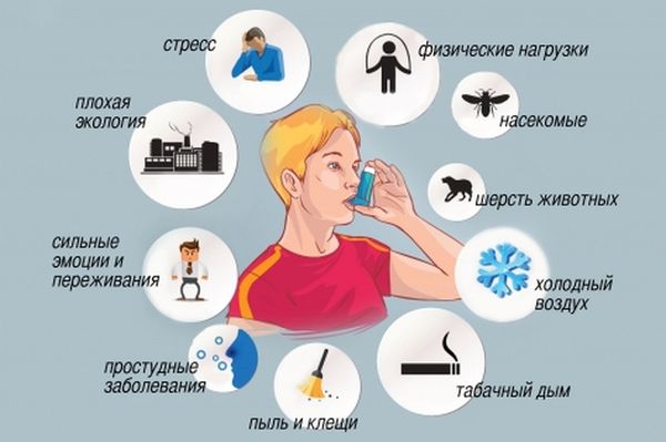 Причины возникновения астмы